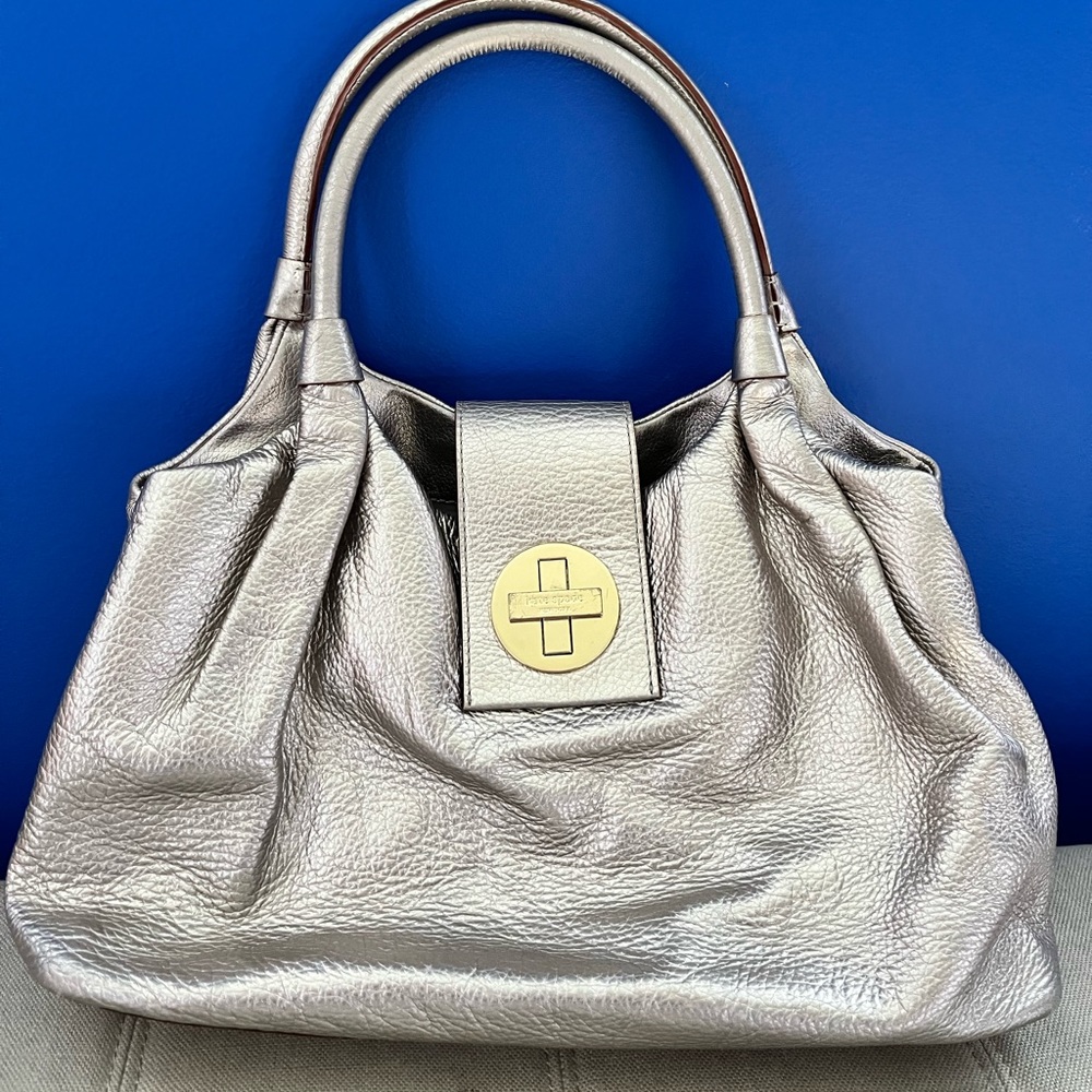 Kate Spade Silver Hobo Bag
